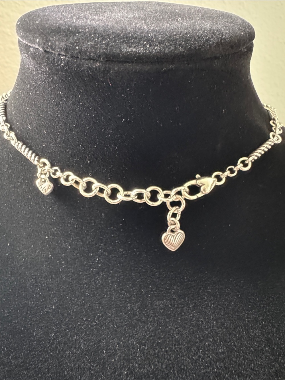 Brighton Silver Heart Reversable Necklace with Red Crystal - Picture 3 of 3
